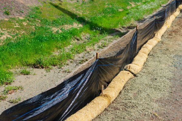 Straw Wattle Installation in Poughkeepsie